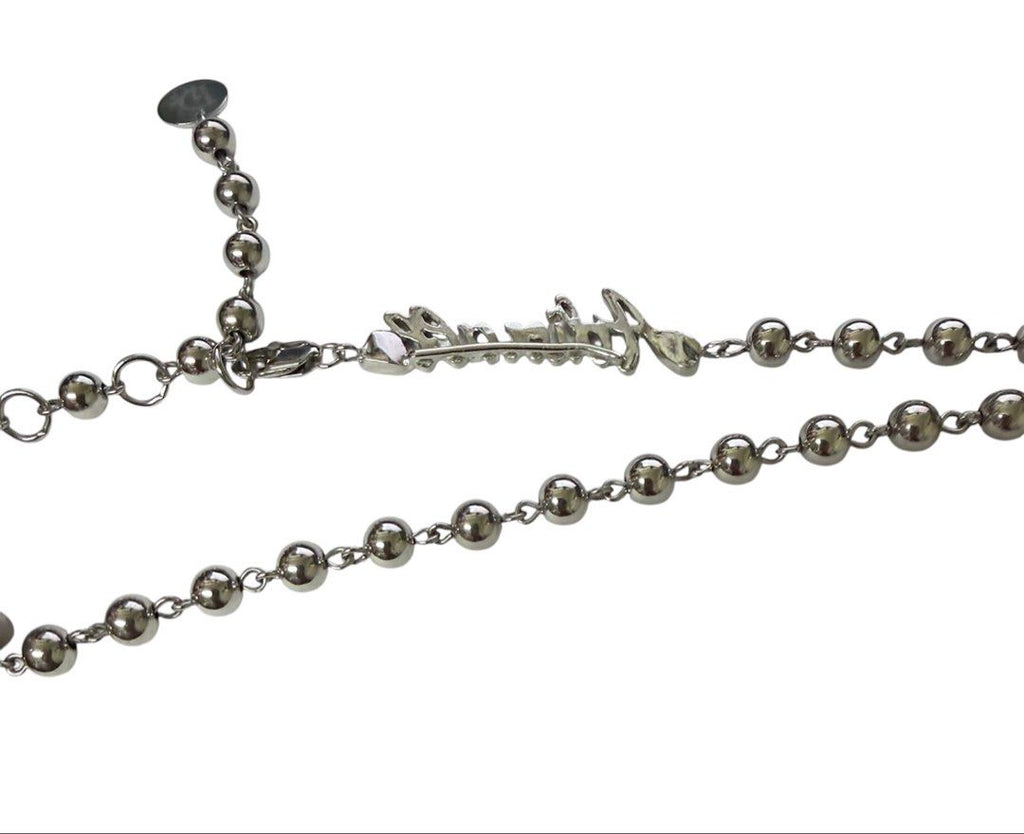 DIOR 迪奧 ADIORABLE 字樣 金屬 項鍊 保證正品