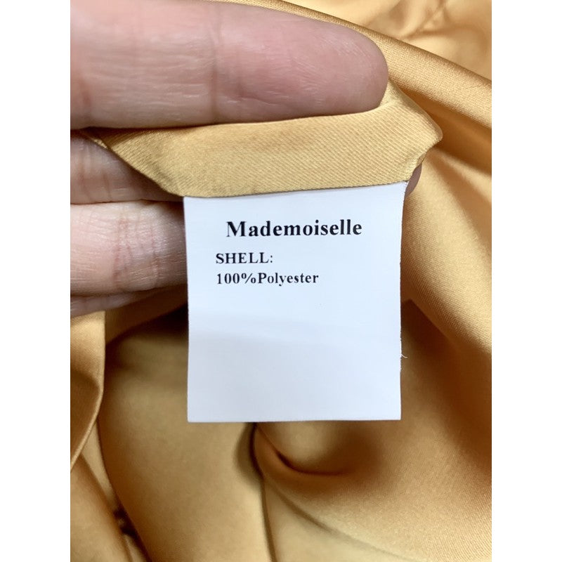 Mademoiselle 瑪麗慕詩 芥末黃 緞帶洋裝 38號