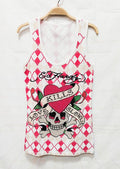 ED HARDY 短袖 薄款 夏季 無袖 背心 上衣 滿鑽 保證正品