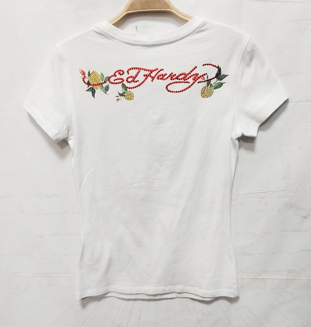 ED HARDY 短袖 薄款 夏季 上衣 滿鑽 老虎 保證正品