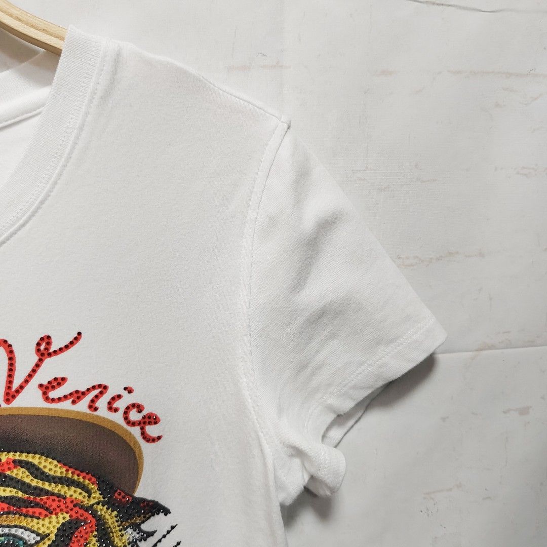 ED HARDY 短袖 薄款 夏季 上衣 滿鑽 老虎 保證正品