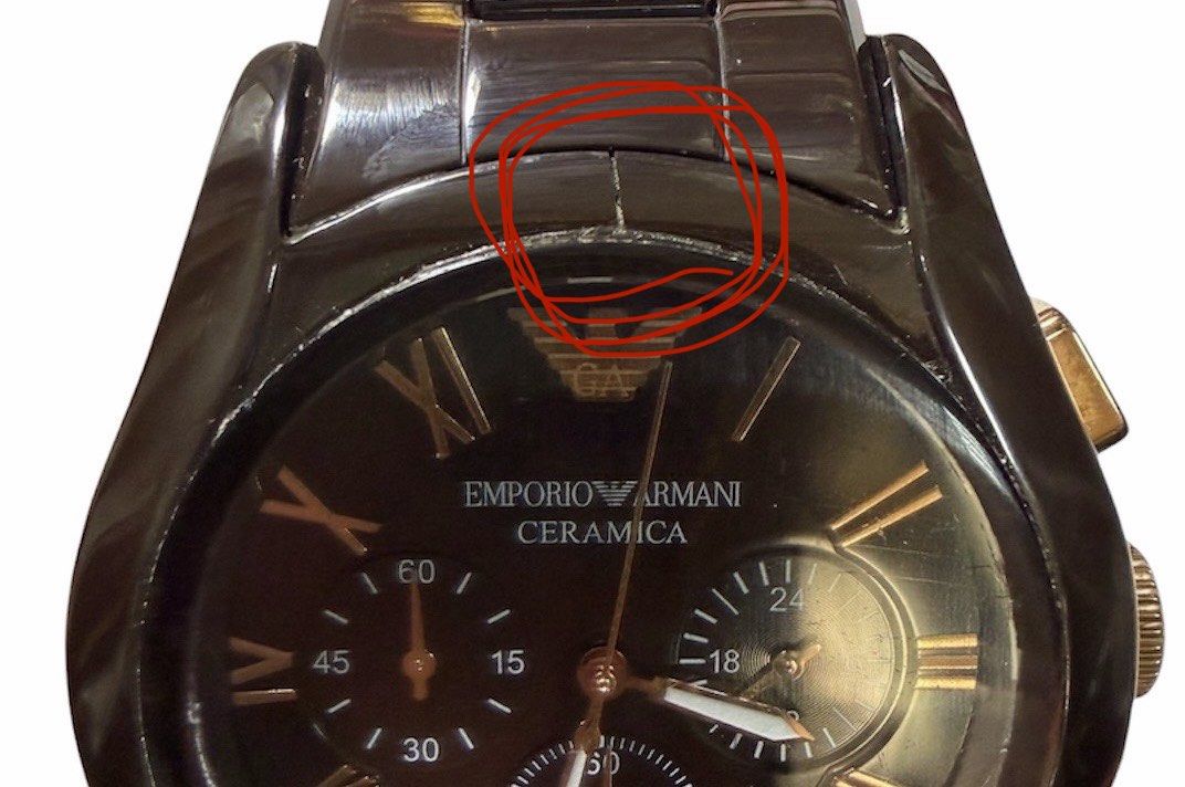 ⚠️ 請詳閱商品描述❗️ EMPORIO ARMANI 咖啡色 陶瓷 腕錶