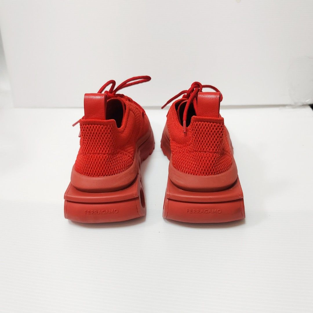 FERRAGAMO 菲拉格慕 紅色 球鞋 布鞋 保證正品