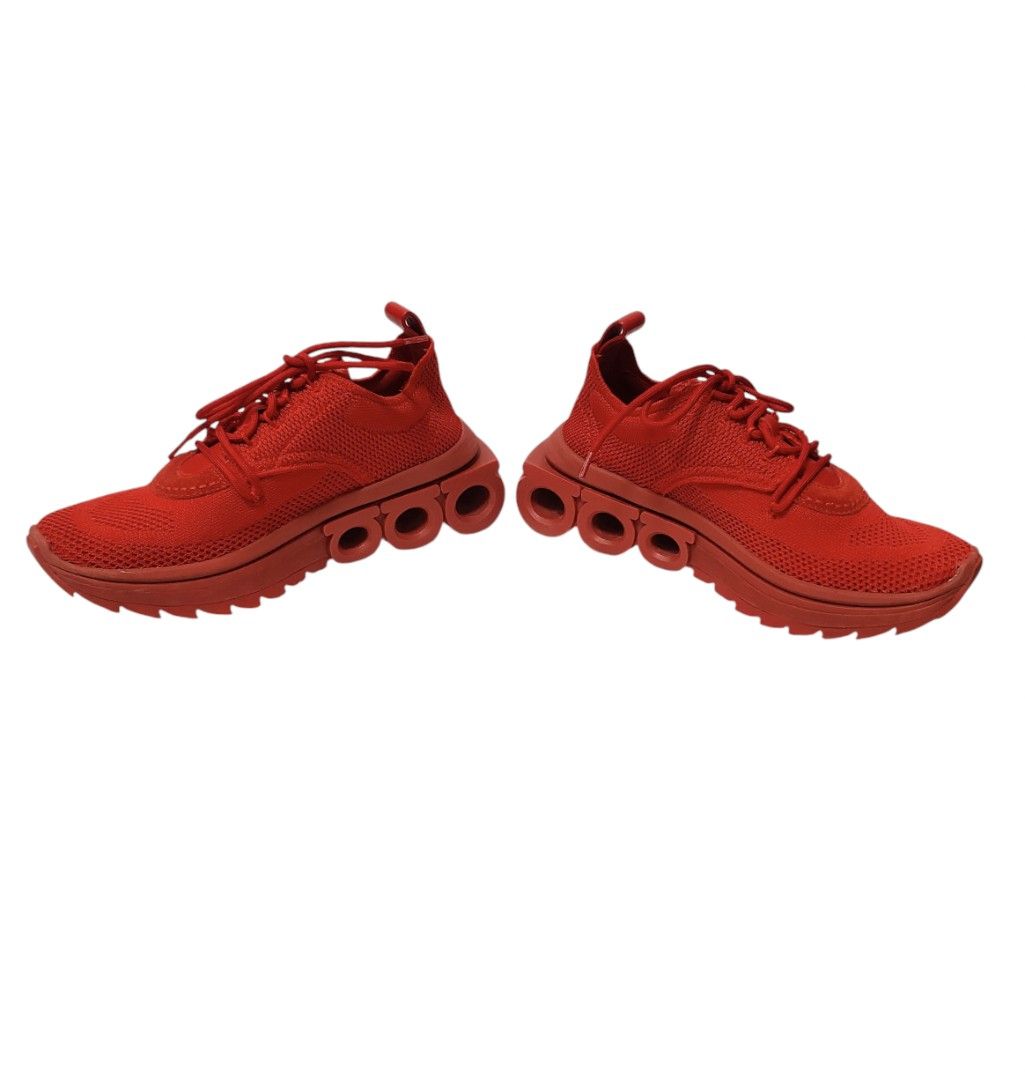 FERRAGAMO 菲拉格慕 紅色 球鞋 布鞋 保證正品