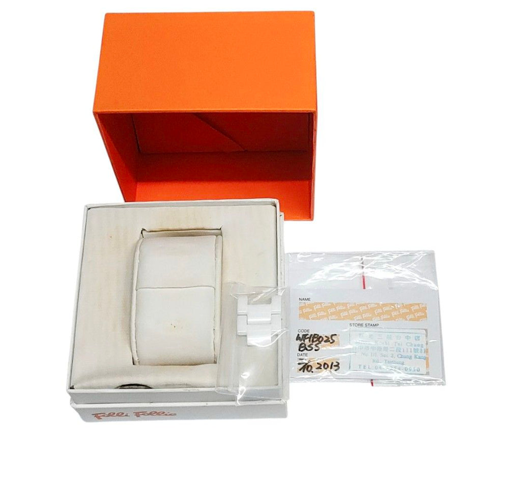 FOLLI FOLLIE 手錶 白色 石英錶 水鑽 保證正品