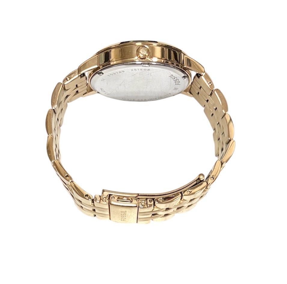 FOSSIL VINTAGE MUSE 金色 繆思女神 日期 星期 腕錶