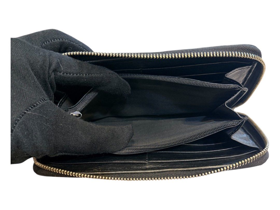 GUCCI 449391 壓紋logo真皮長夾 保證正品