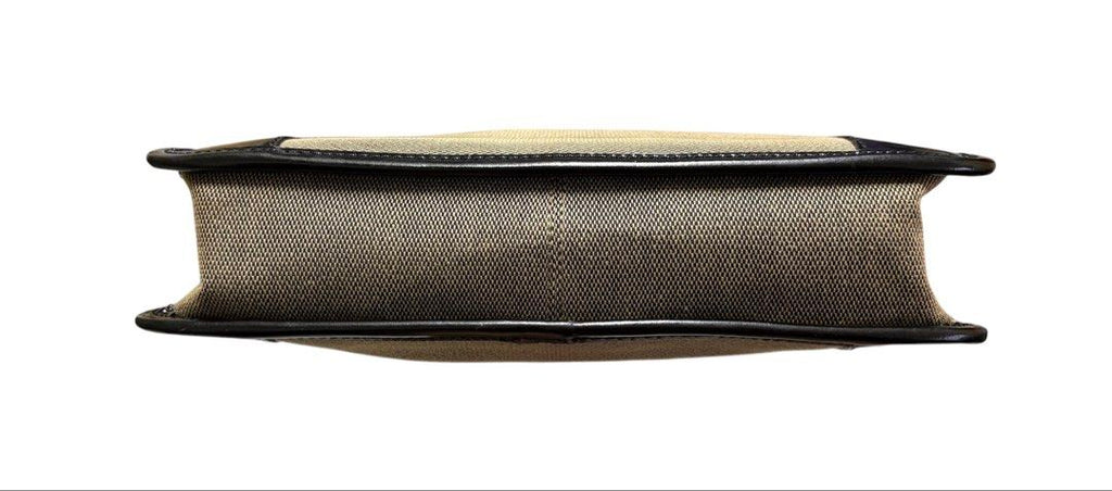GUCCI 帆布 拼接 漆皮 腋下包 保證正品
