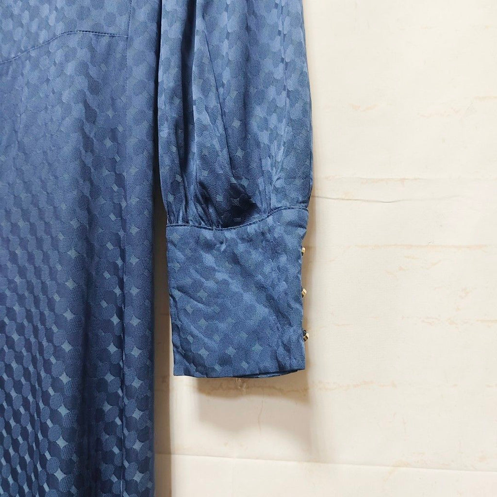 I BLUES 薄款 藍色 長袖 長洋 洋裝 保證正品