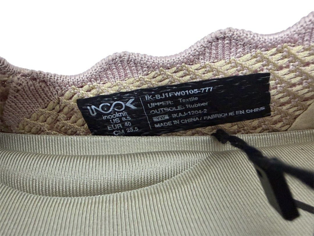 全新品❗️ ❗️ ❗️ INOOKNIT 粉色 針織 樂福鞋