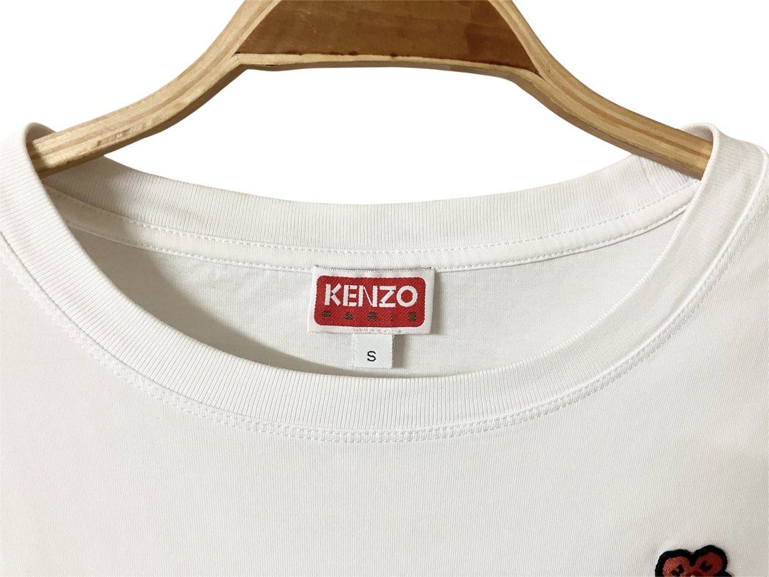 KENZO 白色 花朵 刺繡 女生 T恤 保證正品