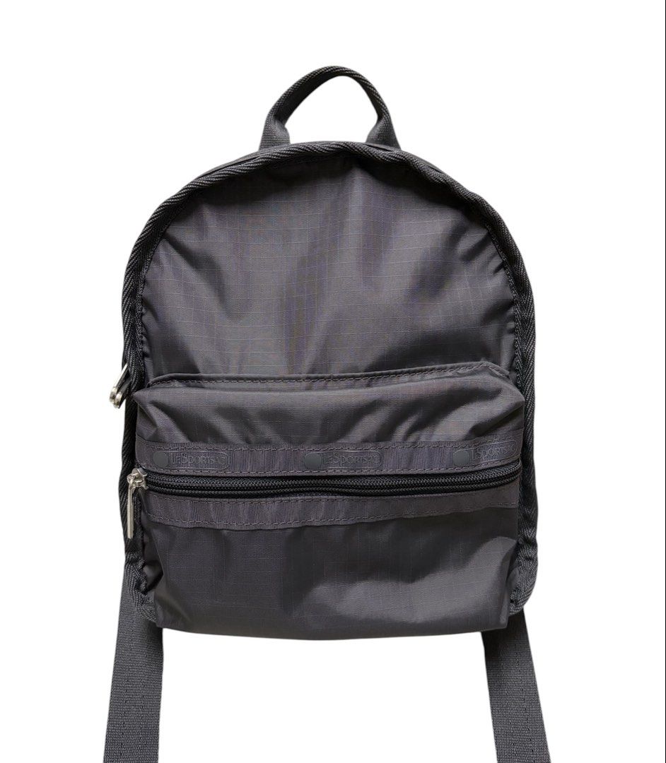 近新品❗️❗️❗️LESPORTSAC 深灰色 尼龍 小 後背包