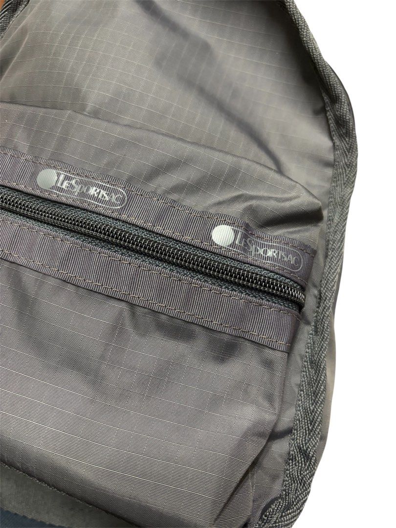 近新品❗️❗️❗️LESPORTSAC 深灰色 尼龍 小 後背包
