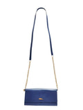LONGCHAMP 斜背包 寶藍色 長夾 鏈條包 保證正品