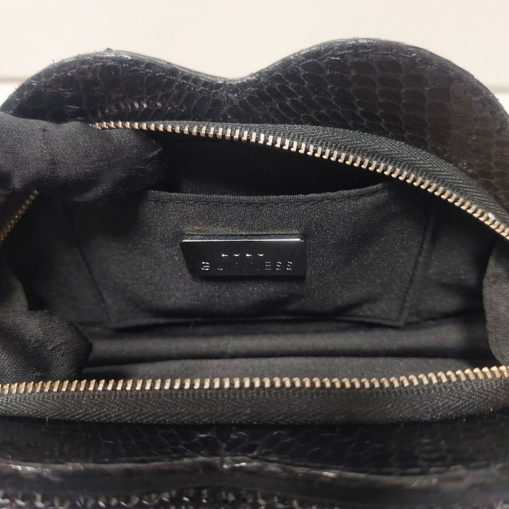 LULU GUINNESS 閃亮 黑色 嘴唇 錢包 零錢包 收納包 手拿包 保證正品