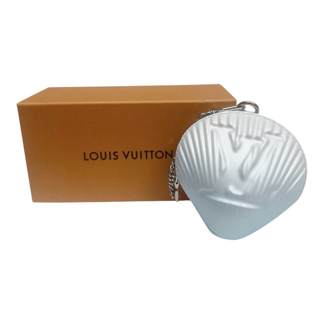 LV 零錢包 吊飾 貝殼造型 珠光漸層 保證正品