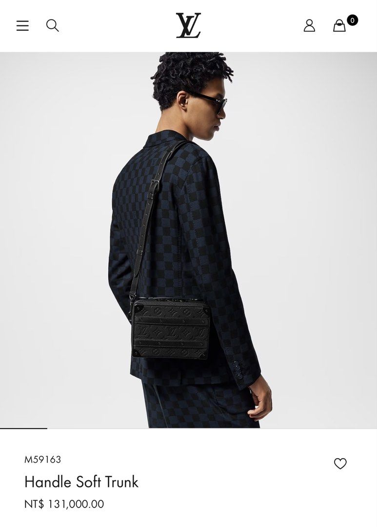 LV M59163 HANDLE SOFT TRUNK 手提 斜背包 保證正品