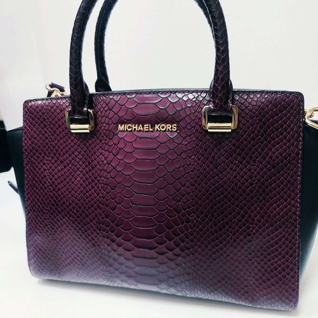 Michael Kors MK 肩背包 暗紫紅色 斜背包 保證正品