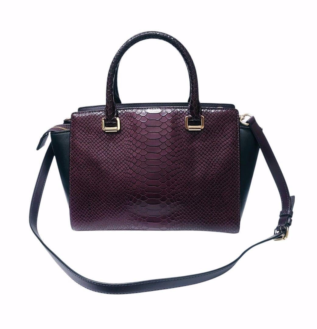 Michael Kors MK 肩背包 暗紫紅色 斜背包 保證正品