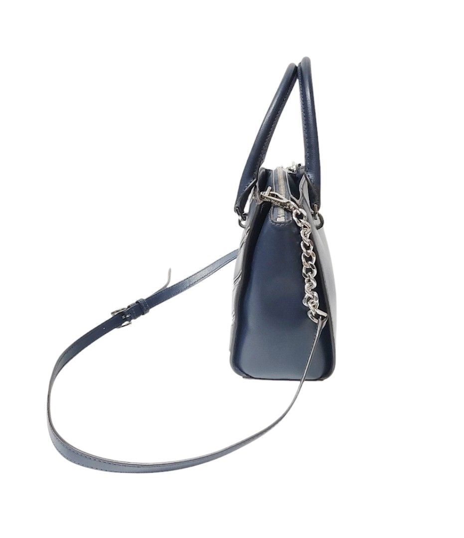 Michael Kors MK 深藍色 肩背包 斜背包 鏈條 保證正品