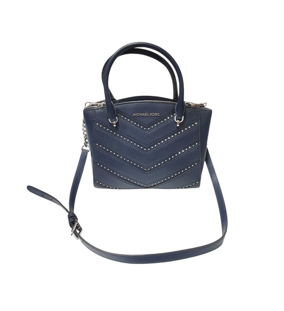 Michael Kors MK 深藍色 肩背包 斜背包 鏈條 保證正品