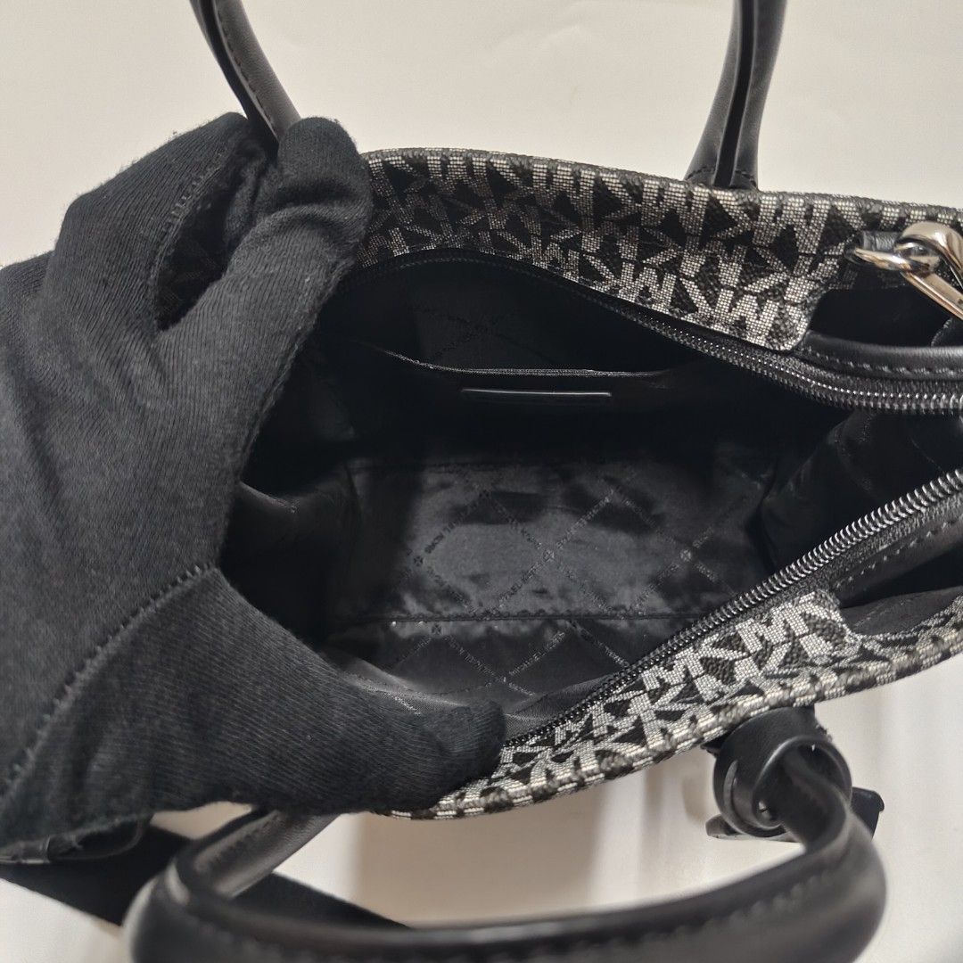 MICHAEL KORS MK 斜背包 手提包 黑白色 小包 漸層 保證正品