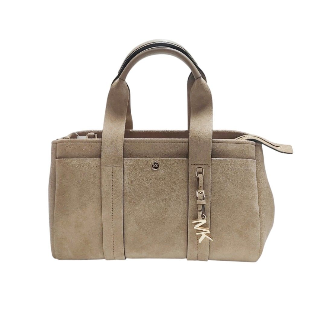 ❗️ MICHAEL KORS MK 麂皮 手提包 卡其色 斜背包 全新 保證正品