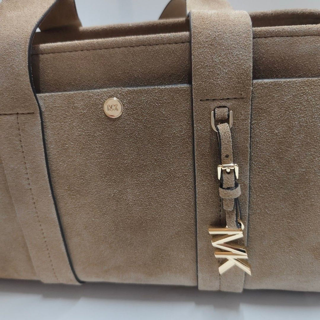 ❗️ MICHAEL KORS MK 麂皮 手提包 卡其色 斜背包 全新 保證正品