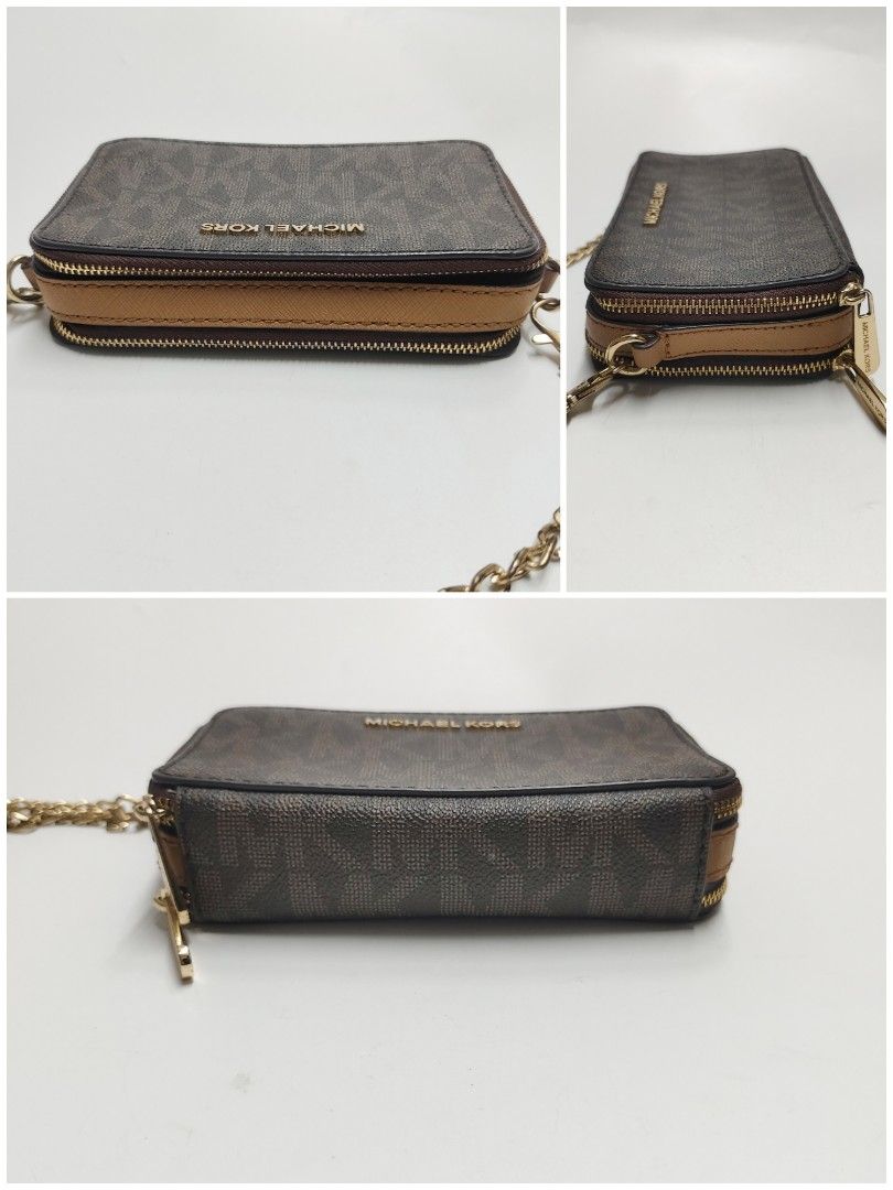 MICHAEL KORS MK WOC 卡夾 零錢包 斜背包 咖啡色 小包 保證正品