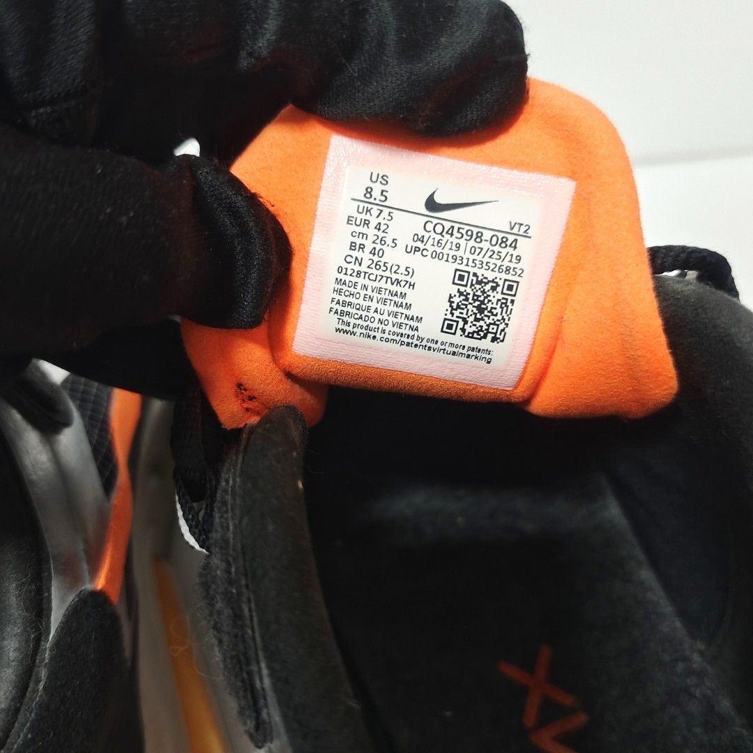 NIKE REACT 鞋 黑色 橘色 運動鞋 球鞋 保證正品