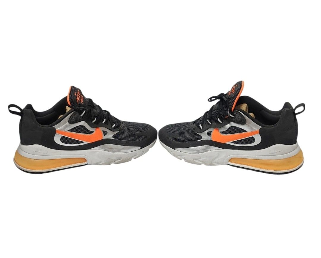 NIKE REACT 鞋 黑色 橘色 運動鞋 球鞋 保證正品