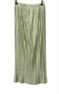 PLEATS PLEASE PP ISSEY MIYAKE 三宅 摺衣 皺褶 綠色 長裙 3號 保證正品
