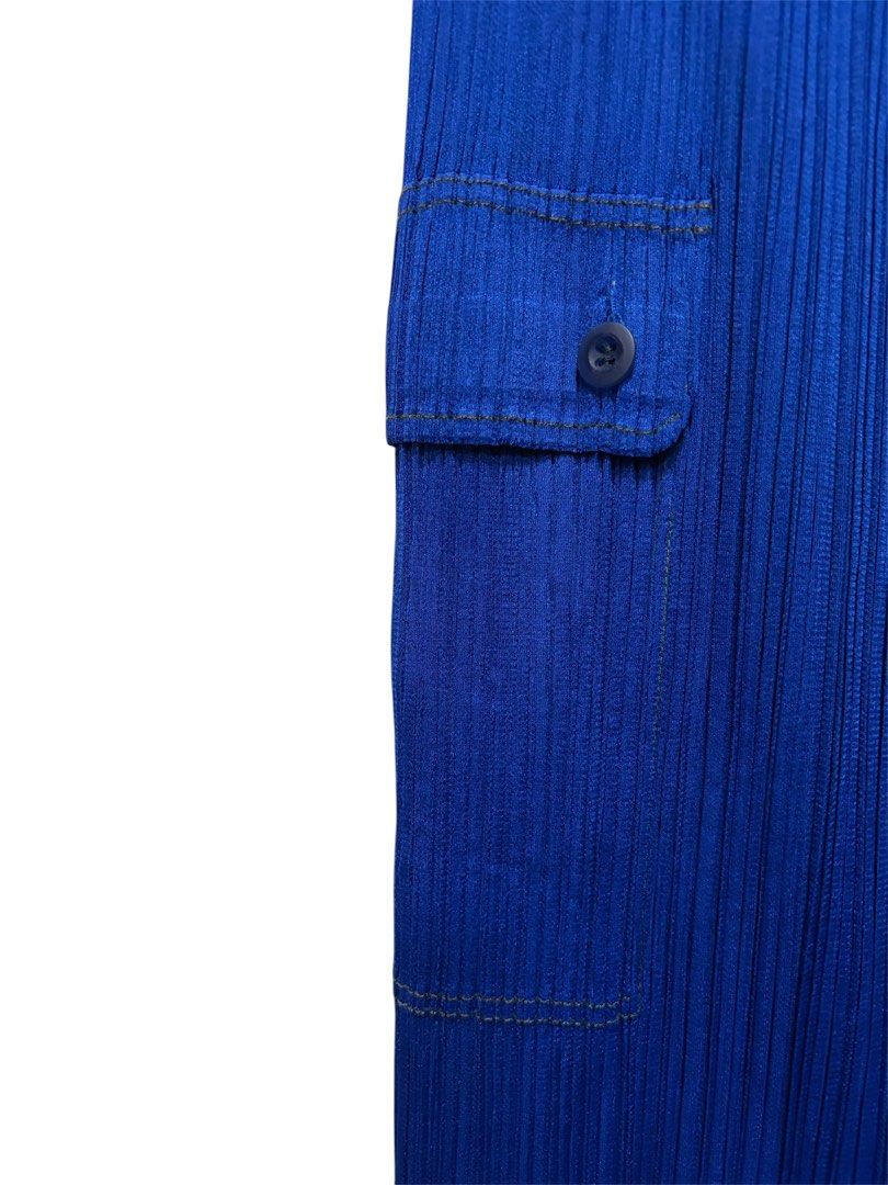 PLEATS PLEASE PP ISSEY MIYAKE 三宅 摺衣 皺褶 藍色 長裙 3號 保證正品
