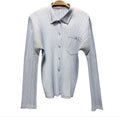PLEATS PLEASE PP ISSEY MIYAKE 三宅 摺衣 皺褶 淡水藍 長袖 上衣 3號 保證正品