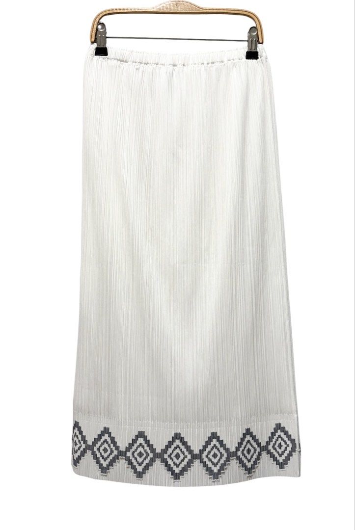 PLEATS PLEASE PP ISSEY MIYAKE 三宅 摺衣 皺褶 白色 長裙 3號 保證正品