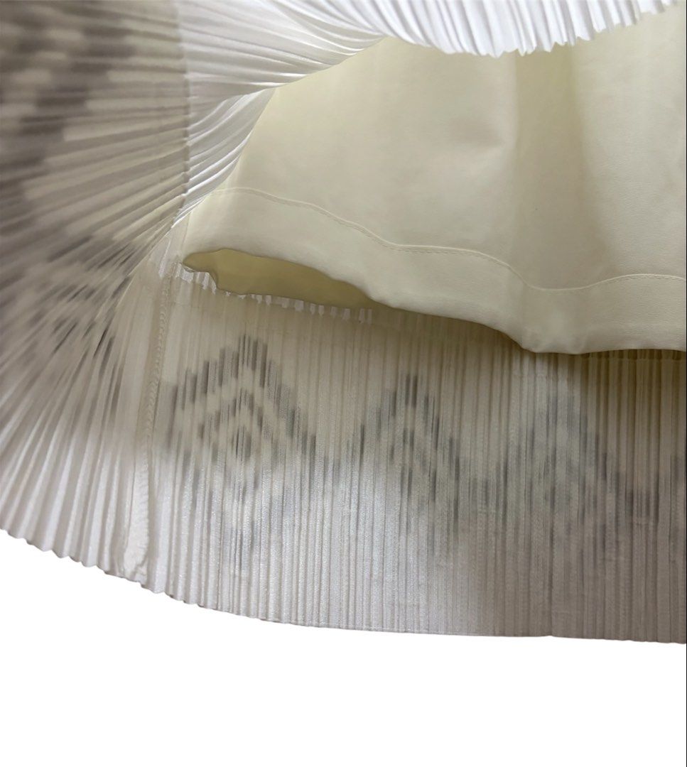 PLEATS PLEASE PP ISSEY MIYAKE 三宅 摺衣 皺褶 白色 長裙 3號 保證正品