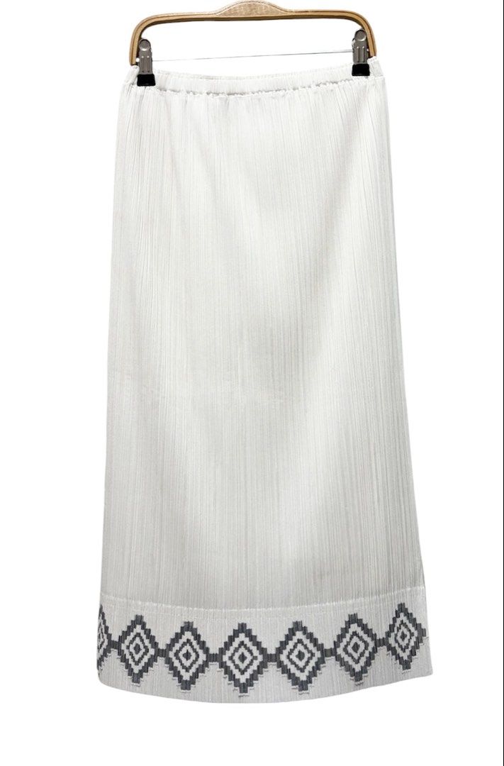 PLEATS PLEASE PP ISSEY MIYAKE 三宅 摺衣 皺褶 白色 長裙 3號 保證正品