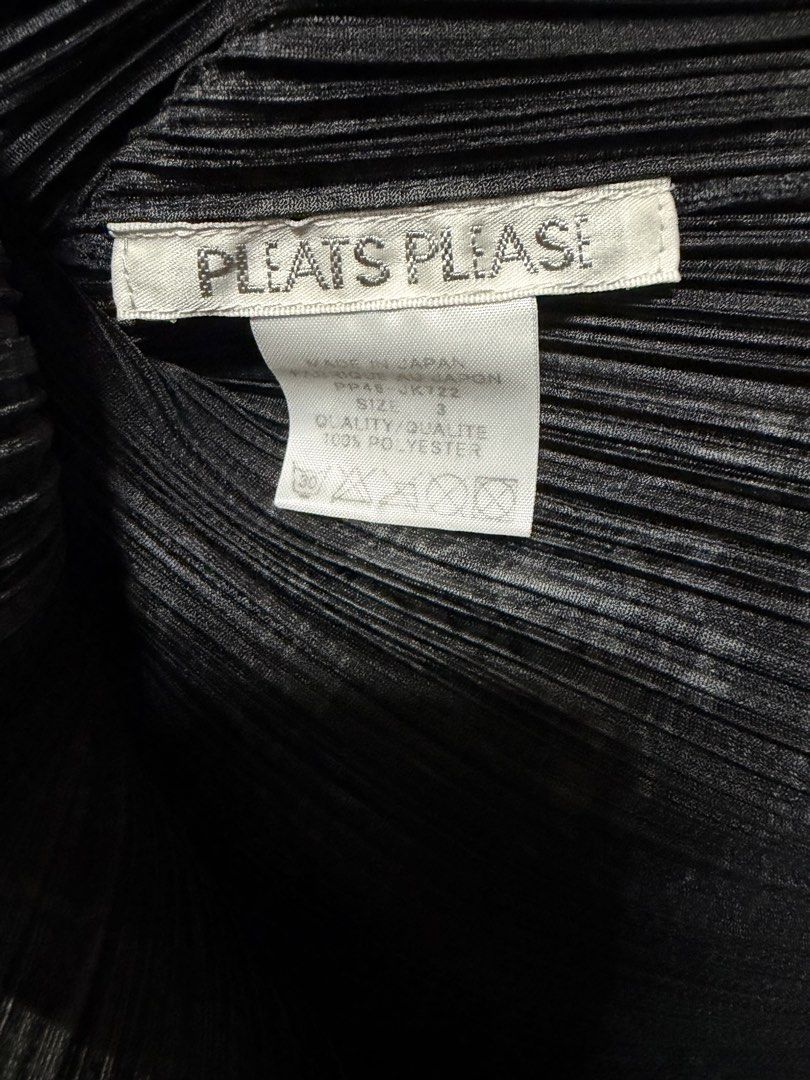 PLEATS PLEASE PP ISSEY MIYAKE 三宅 摺衣 皺褶 黑色 短袖 上衣 3號 保證正品