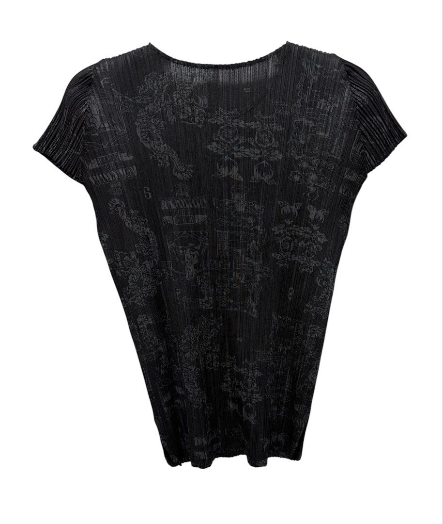 PLEATS PLEASE PP ISSEY MIYAKE 三宅 摺衣 皺褶 黑色 短袖 上衣 3號 保證正品