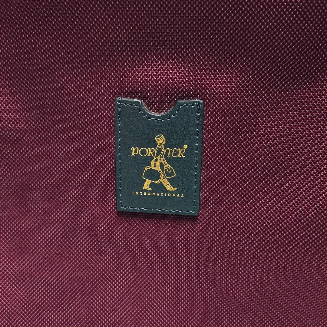 PORTER 斜背包 紫紅色 保證正品