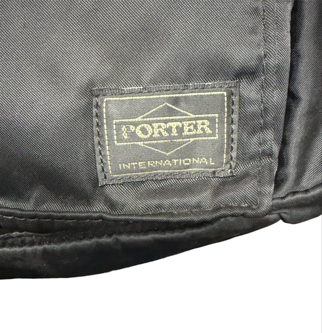 PORTER INTERNATIONAL 黑色 尼龍 側背 肩背 斜背包