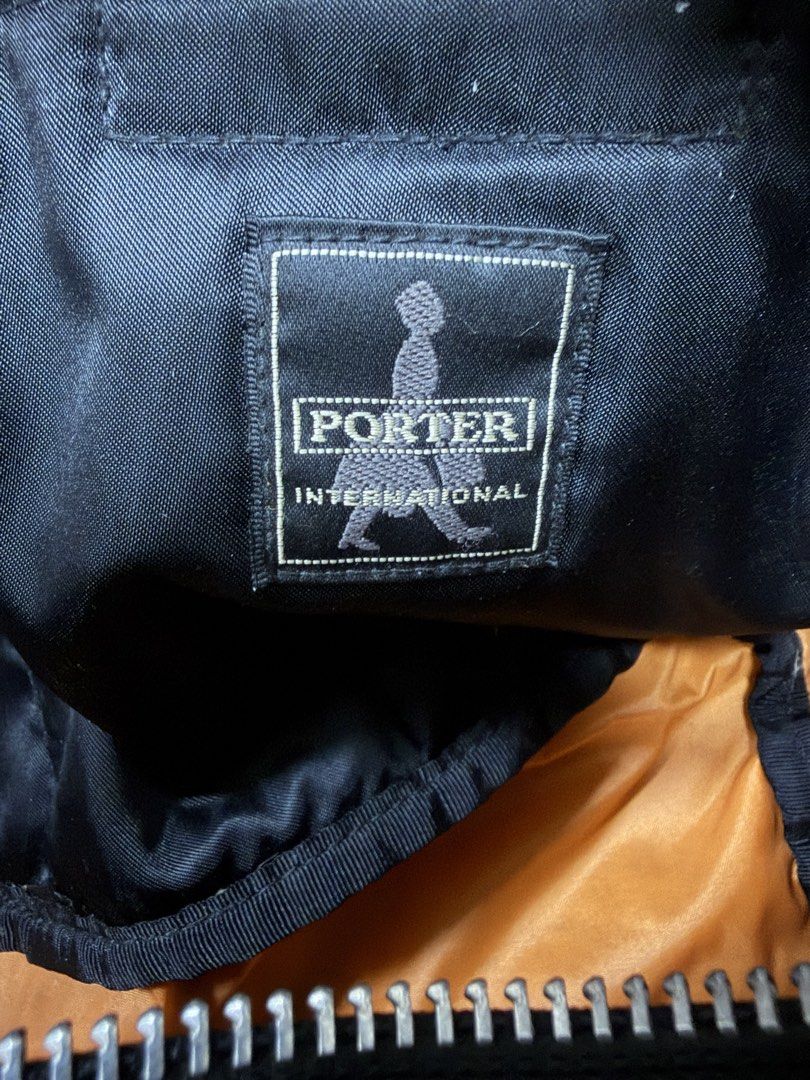 PORTER INTERNATIONAL 黑色 尼龍 側背 肩背 斜背包