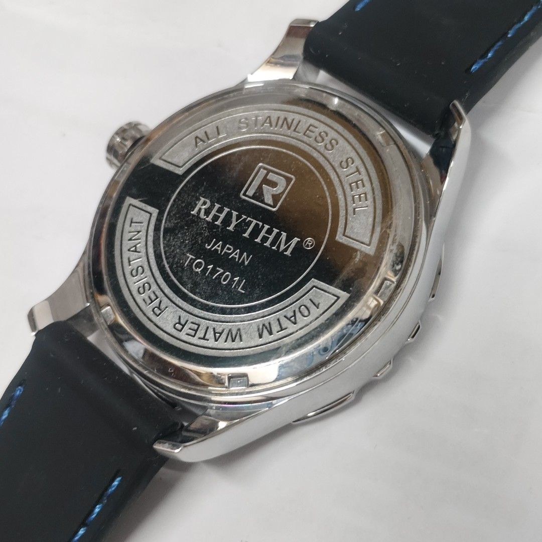 RHYTHM 厲聲 石英錶 錶 手錶 男錶 黑色 藍色 保證正品
