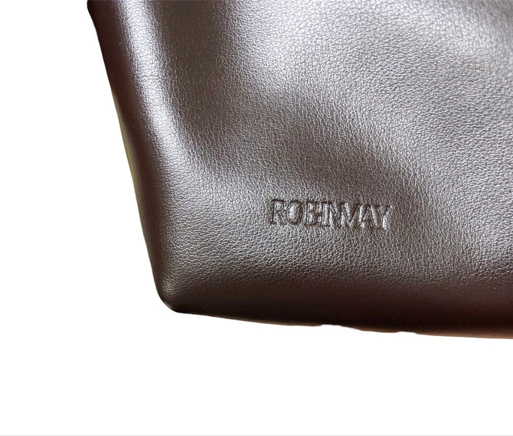 ROBINMAY 深咖啡色 真皮 肩背包