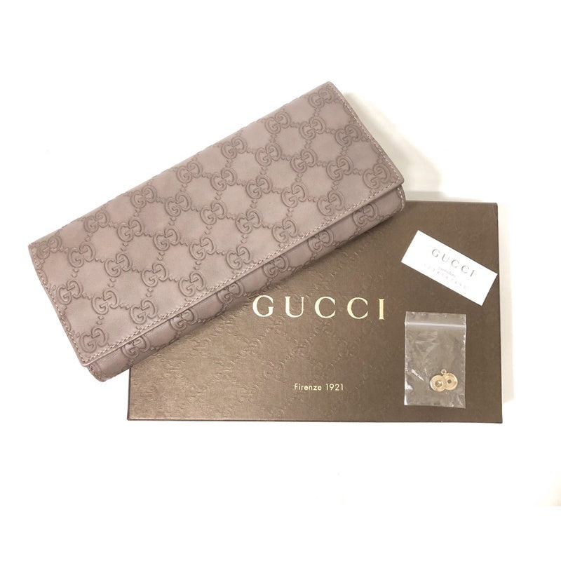 GUCCI 古馳 淡紫色 藕紫色 首飾收納 旅行長夾 內裡麂皮 多格層 保證正品
