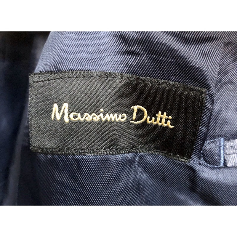 MASSIMO DUTTI  藏青藍 格子 休閒 西裝外套 美碼38號 保證正品