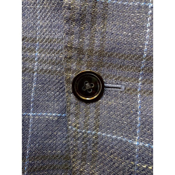 MASSIMO DUTTI  藏青藍 格子 休閒 西裝外套 美碼38號 保證正品