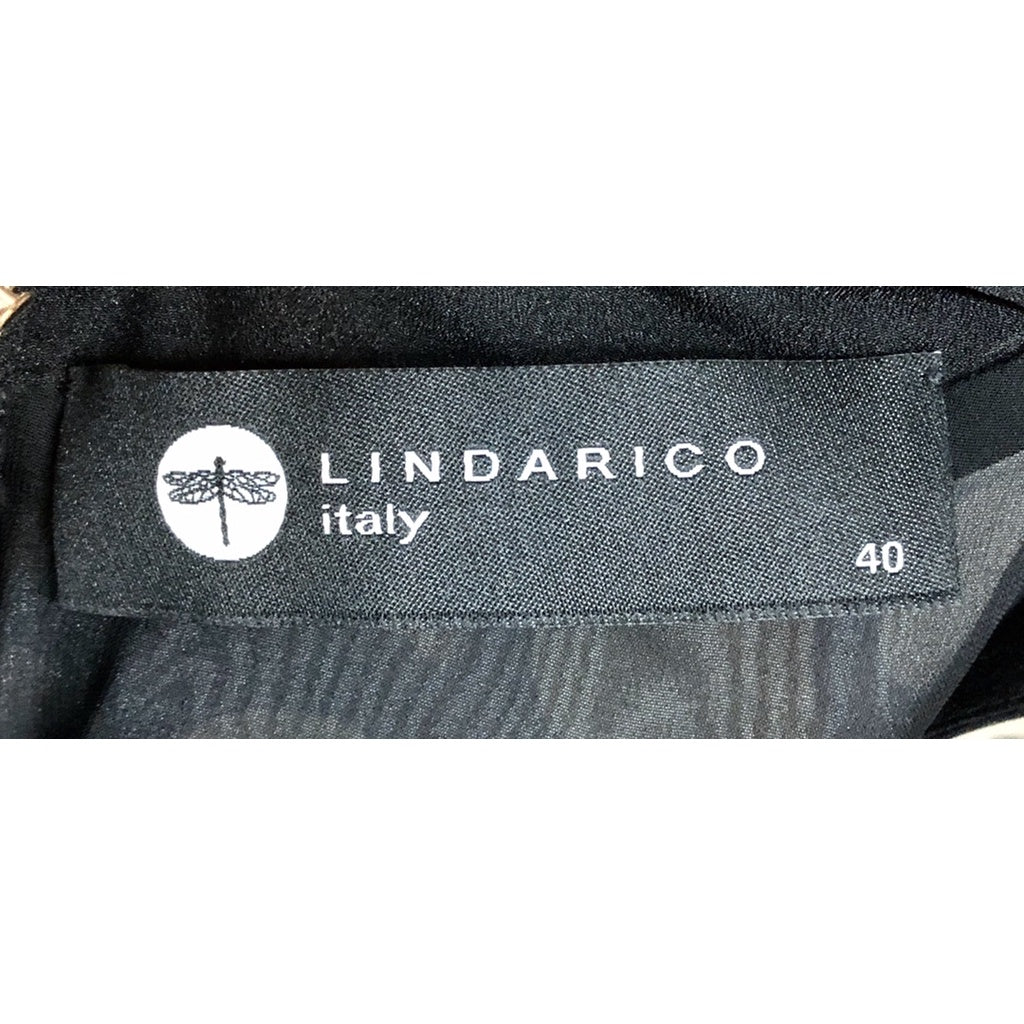 LINDARICO 短袖 長版上衣 小方塊 拼色造型 40號(L)