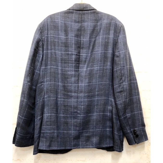 MASSIMO DUTTI  藏青藍 格子 休閒 西裝外套 美碼38號 保證正品