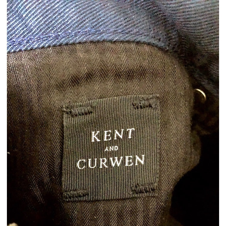 KENT AND CURWEN 深藍色 棉質 男生 長褲 M號